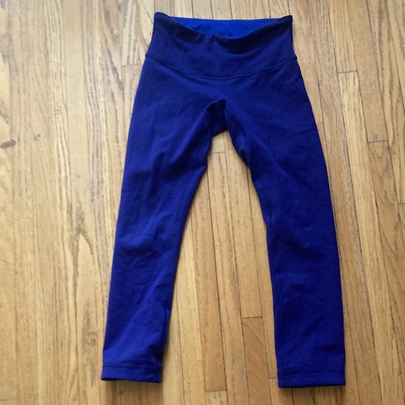 Wunder Under Crop Reversible Emerald Blue/ Sapphire Blue - Picture 3 of 5